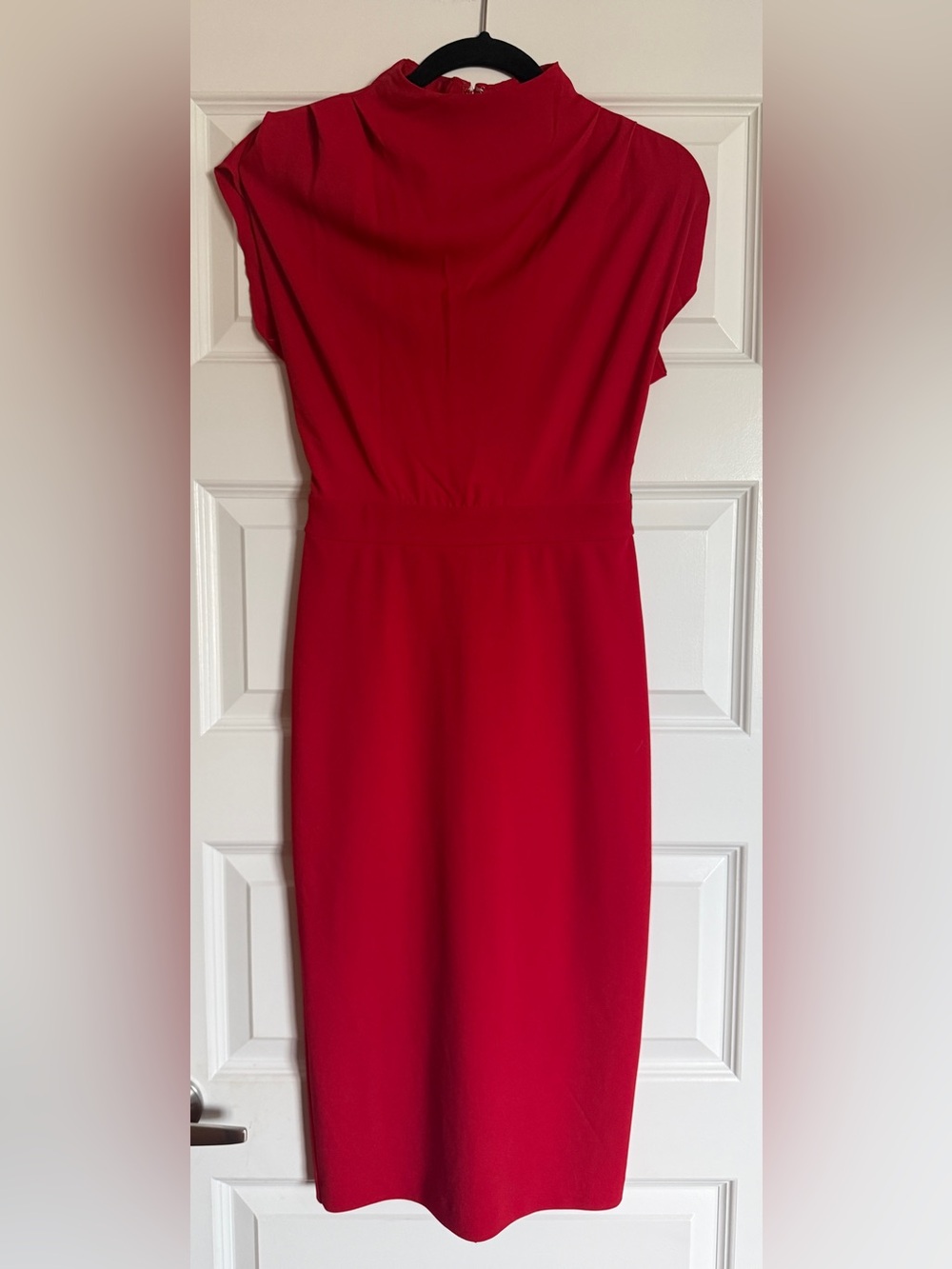 Express Red Midi Sheath Dress